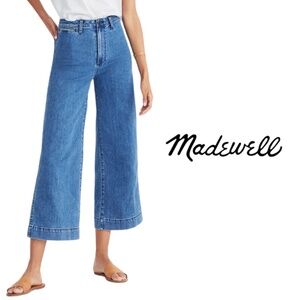 Madewell Emmett Wide-Leg Crop Jeans in Rosalie Wash - Size 29